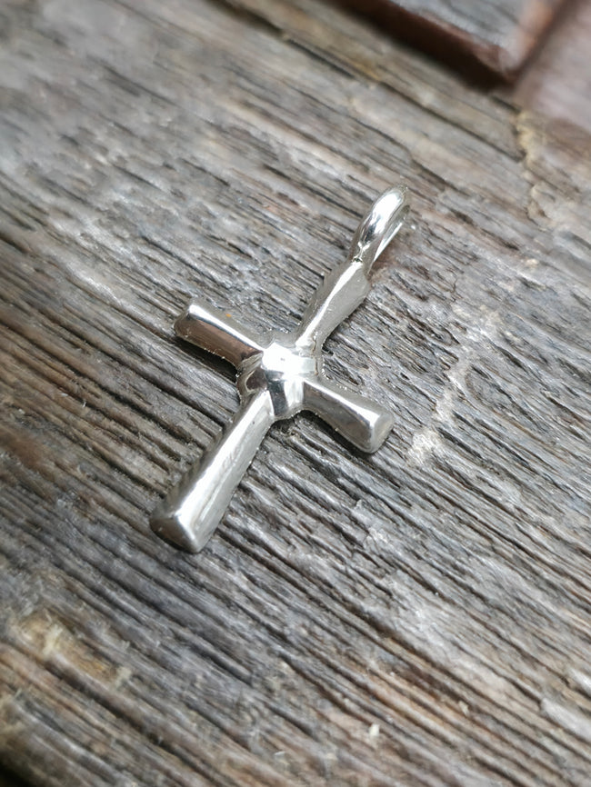 Mini Sterling Silver Cross Pendant