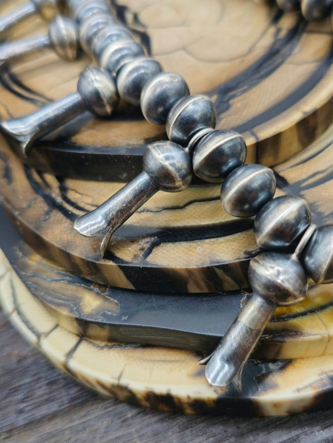 Sterling Silver Squash Blossom Necklace by Preston Haley