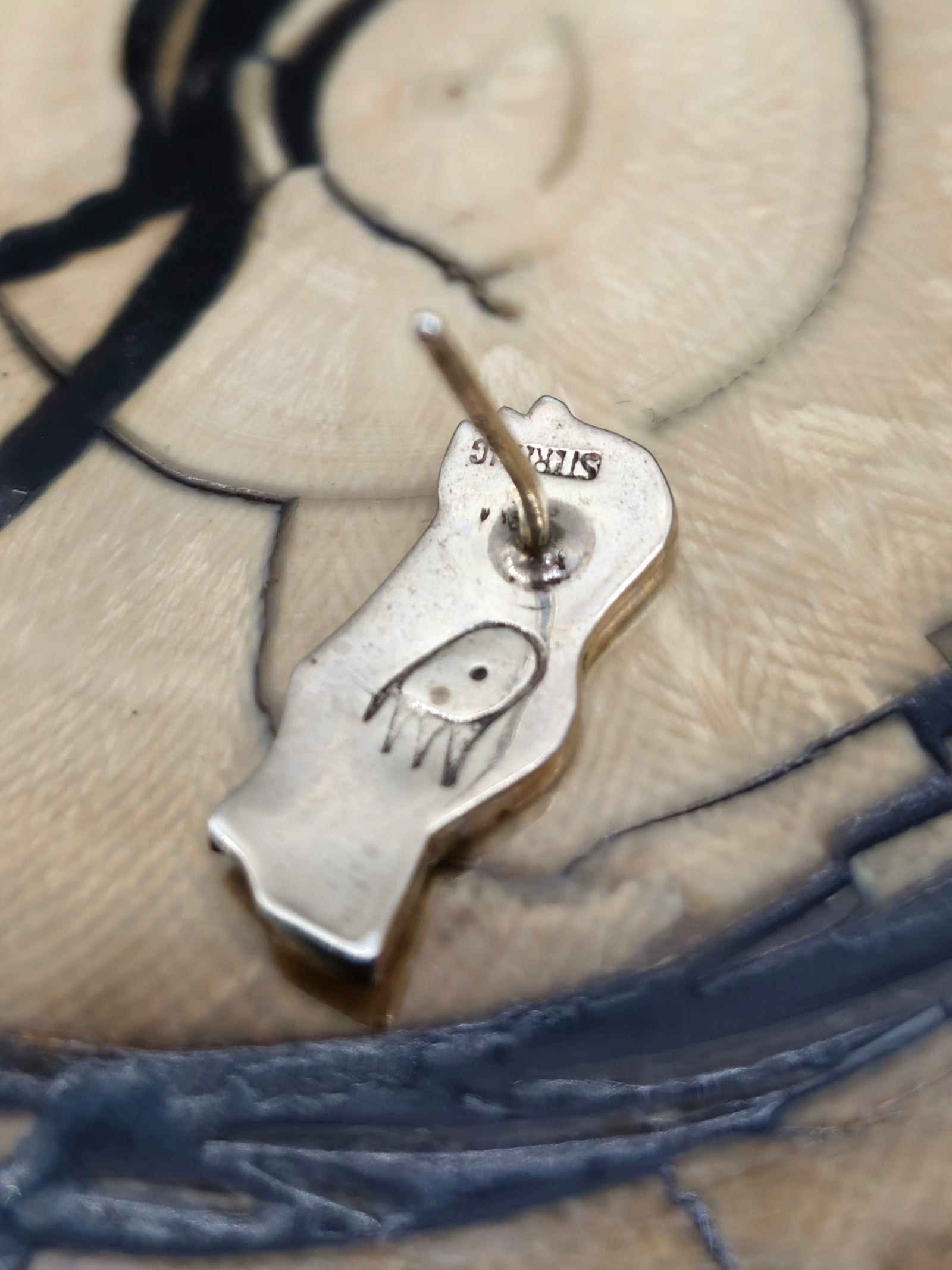 Vintage/Estate Kokopelli Post Earrings