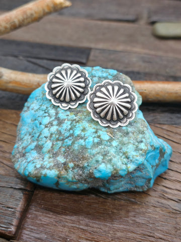 Turquoise Sterling Silver Mini Stud Earrings