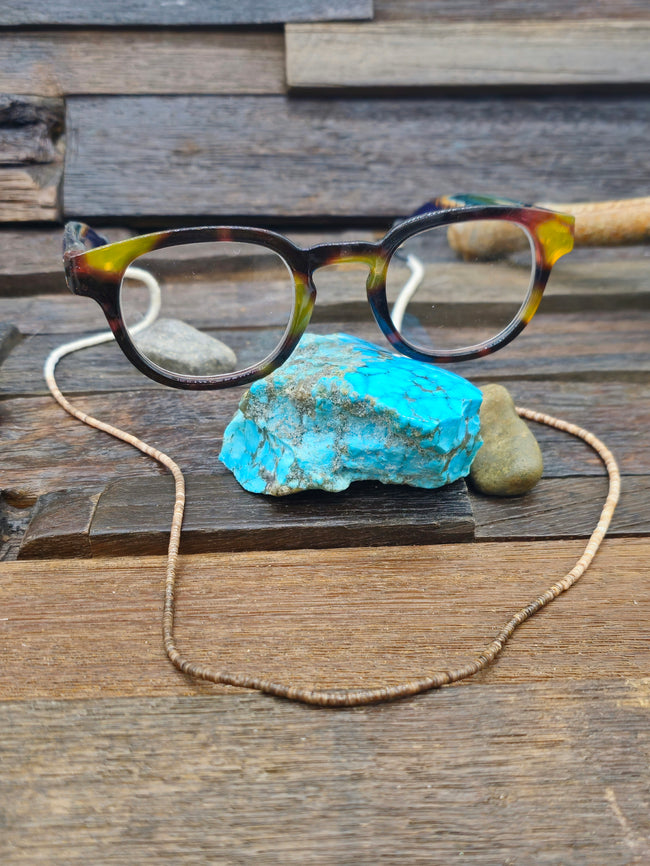 Light to Dark Ombre Heishi Eyeglass Chain by Ramona Bird - 24 in.