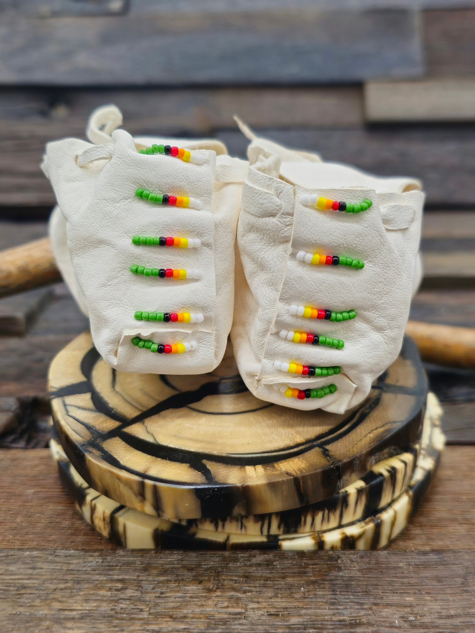 Handmade Infant Moccasins by Felix Ashley