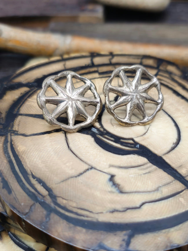 Vintage/Estate Silver Cast Post Earrings