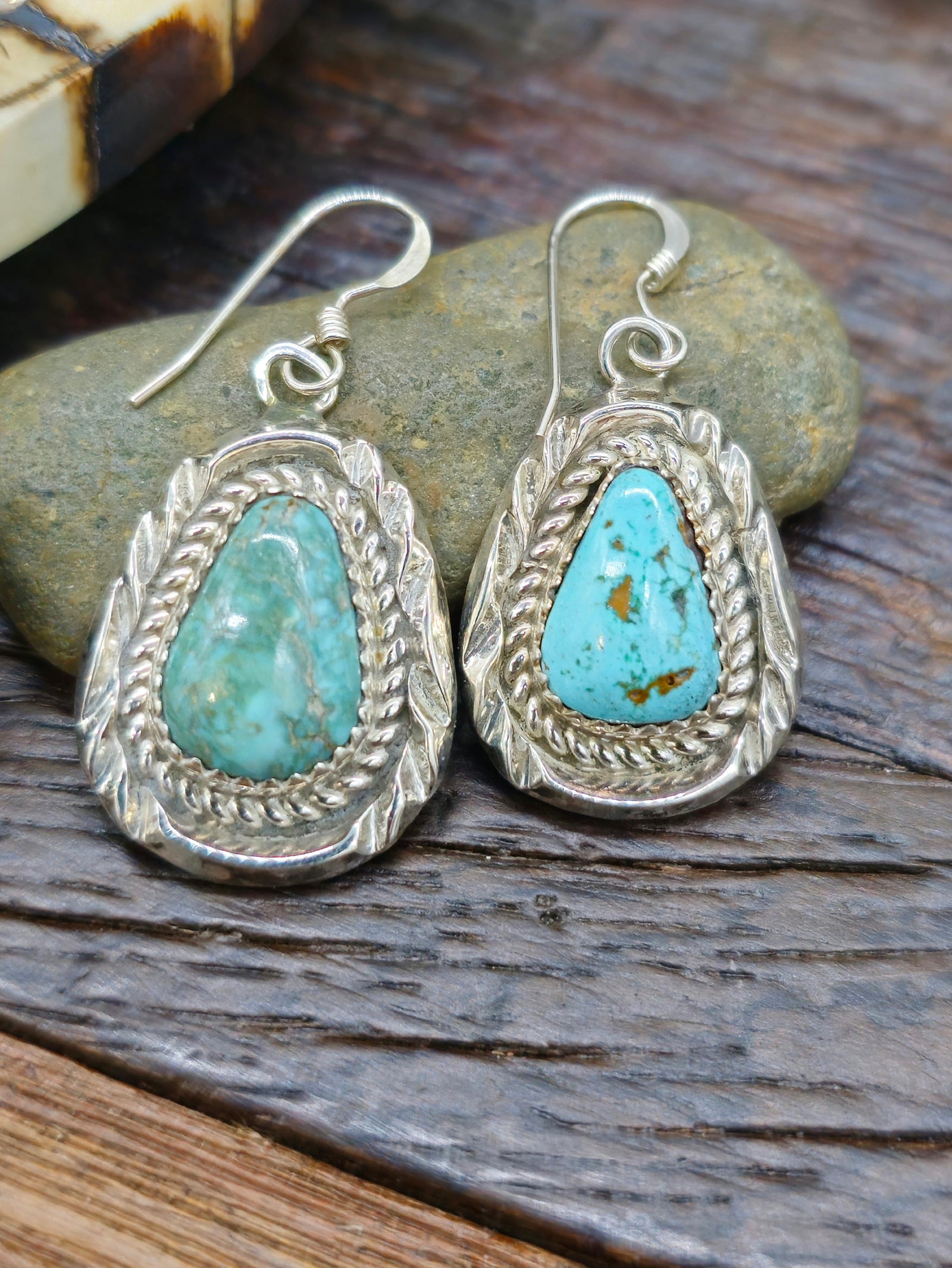 Red Mountain Turquoise Squash Blossom Necklace and Earring Set by Julia Etsitty
