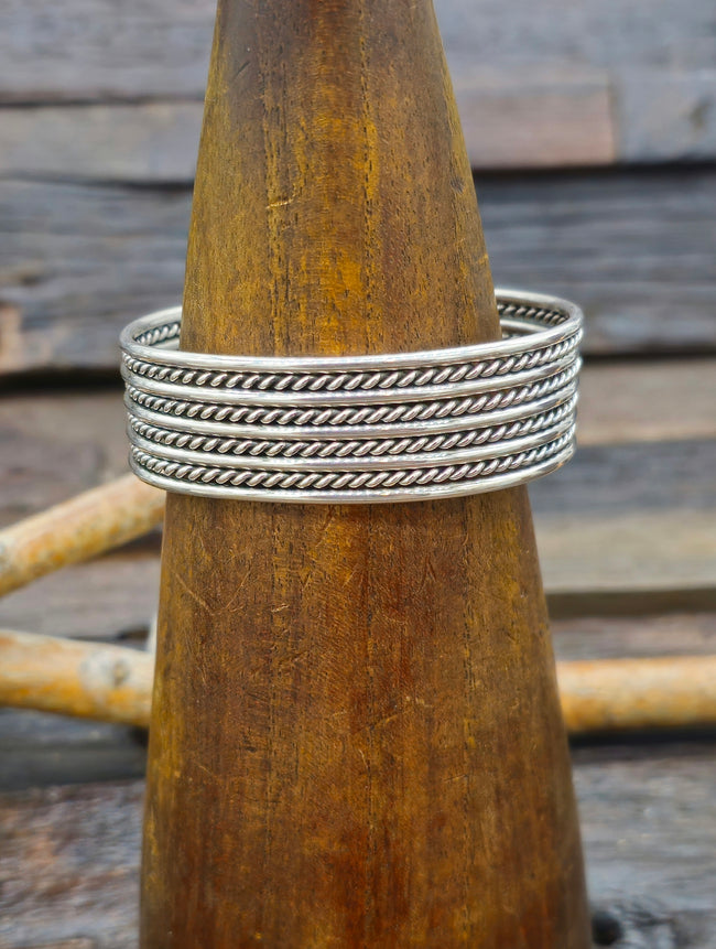 Sterling Silver Wire Cuff - 6 1/2 in.