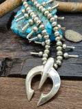Sterling Silver Squash Blossom Necklace by Shirley Jackson