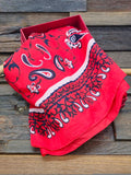 Loyal West Silk Bandana - Red