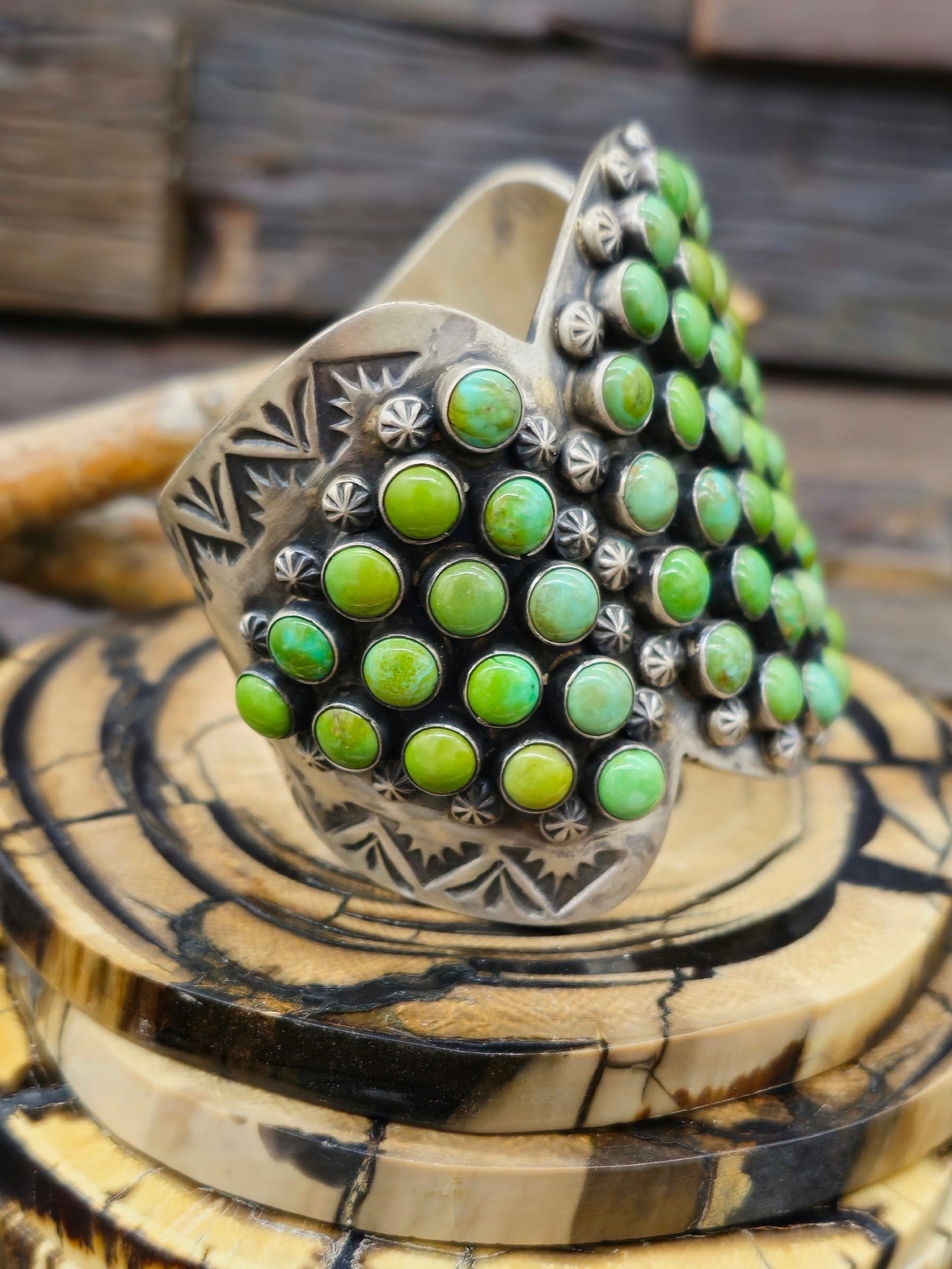 Sterling Silver Sonoran Turquoise Cuff by Paul Livingston - 6 1/2 in.