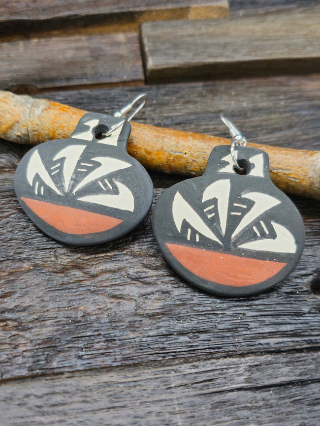 Pottery Dangle Earrings by Mary Garcia