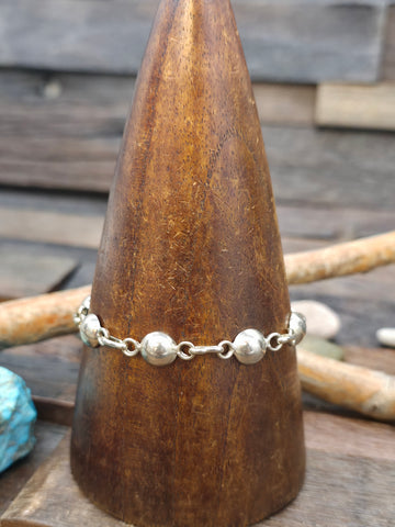 Stamped Sterling Silver Golden Hills Turquoise Cuff Bracelet by Genevive Francisco - 6 in. with Gap