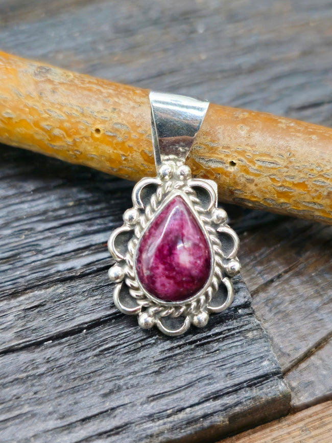 Purple Spiny Pendant by Prescilla Smith