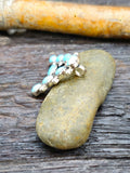 Turquoise and Sterling Silver Monogram Pendant 