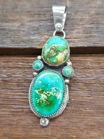 Sterling Silver Turquoise Cluster Concho Belt - 46 in.