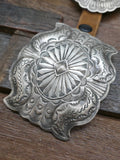 Sterling Silver Concho Belt by Dan Morgan - 52 in.