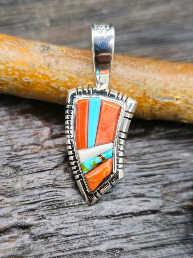 Cobblestone Inlay Pendant by David Tune