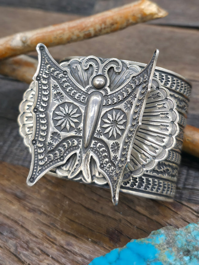 Sterling Silver Butterfly Bracelet by Sunshine Reeves - 6 3/4 in. with Gap