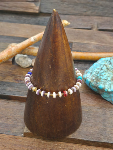 Fluted Bead Sterling Silver Bracelet - 8 in.