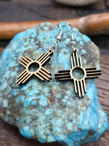 Turquoise Sterling Silver Petit Point Chandelier Earrings by Wayne Johnson - 2 3/4 in. by 1/2 in.