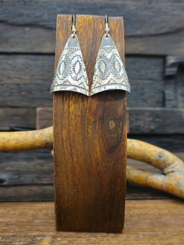 Sterling Silver Post Earrings by Tom Hawk