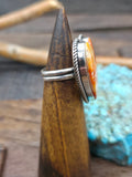 Medium Sterling Silver Spiny Oyster Heart Ring by Randall Enditto - Adjustable