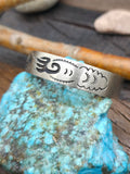 Sterling Silver Overlay Cuff Bracelet by Ralph Bia - 7 in. with Gap