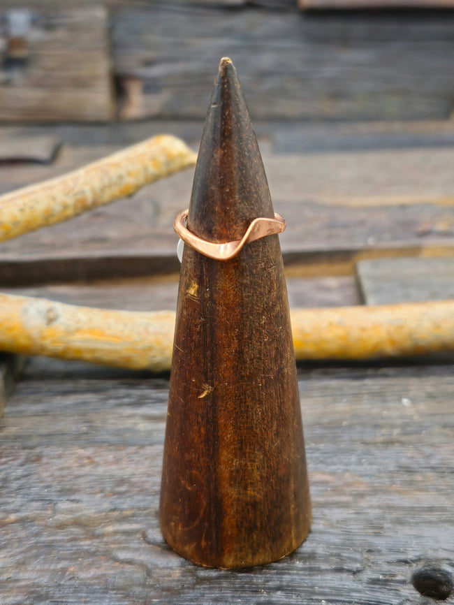 Single Twist Copper Ring by Yolanda Skeets - Size 5 1/2
