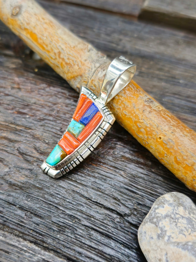 Cobblestone Inlay Pendant by David Tune