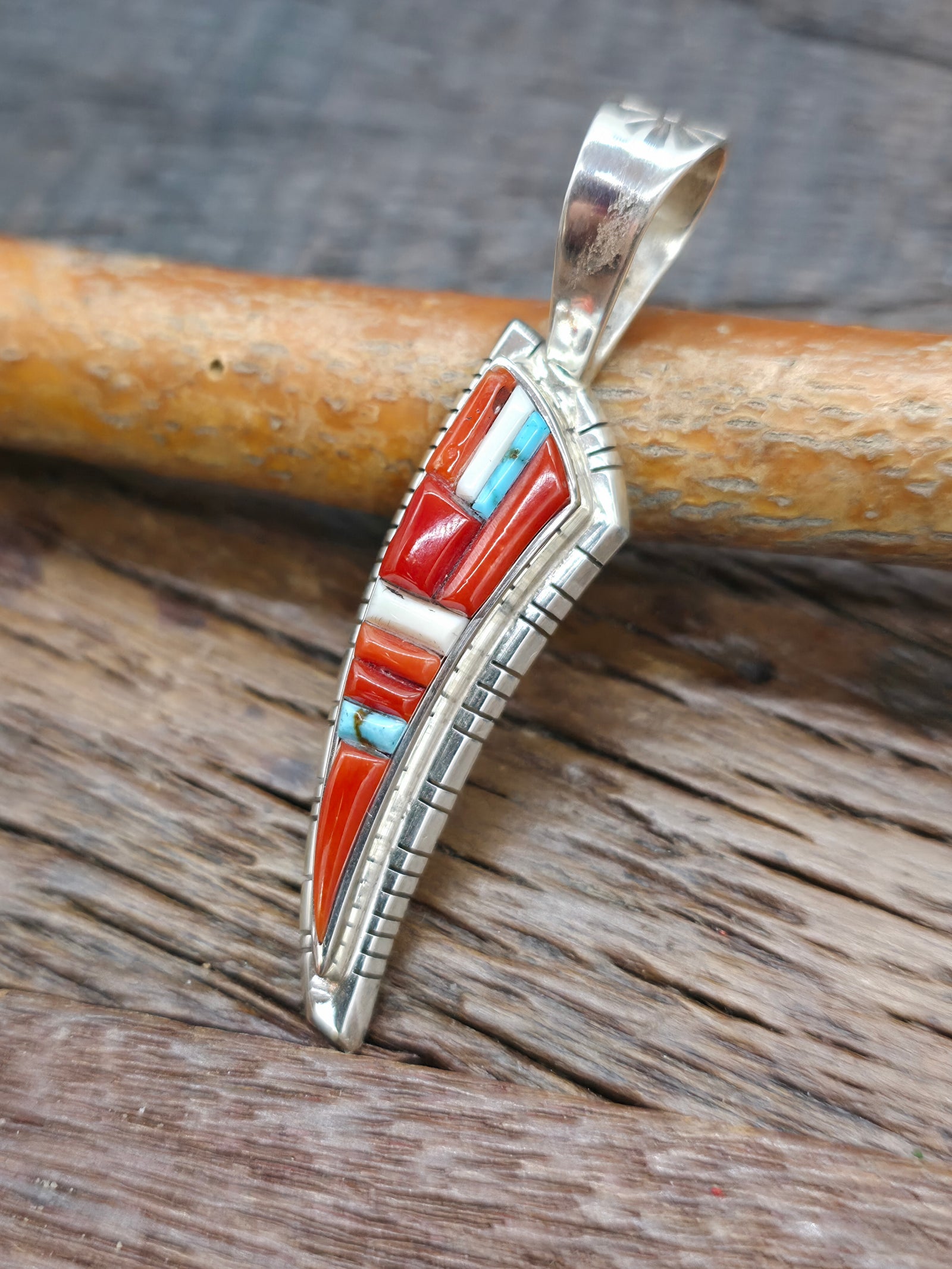 Cobblestone Inlay Pendant by David Tune