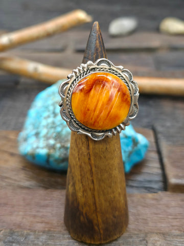Sterling Silver Royston Turquoise Ring by "HH" - Adjustable