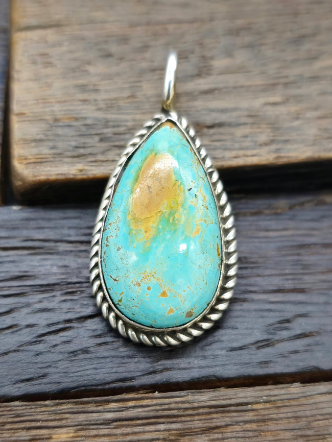 Blue-Green Turquoise Pendant