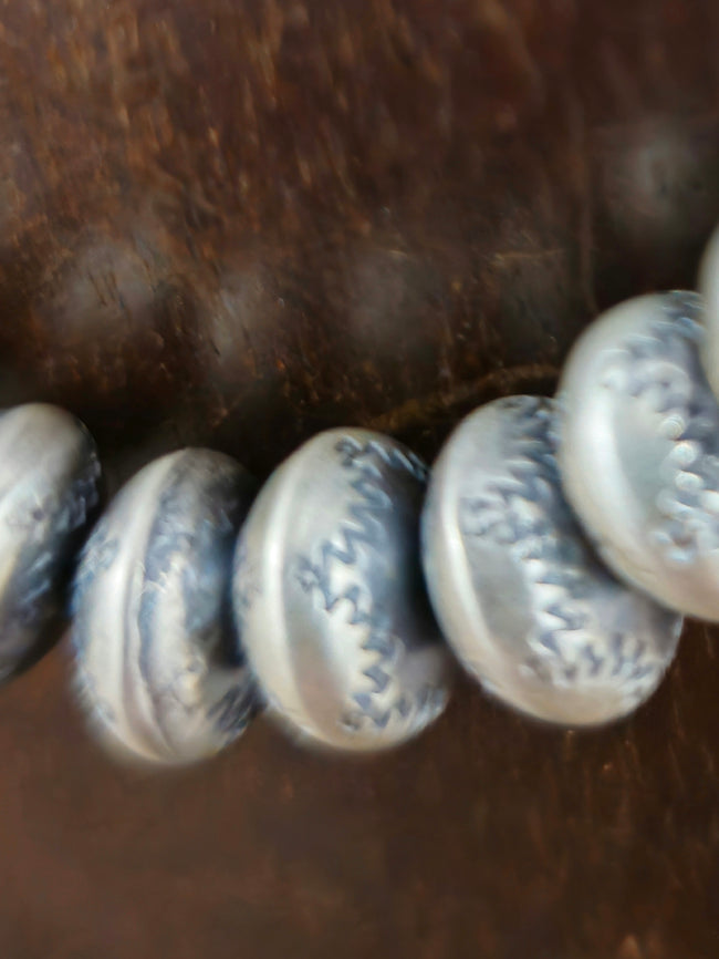 Stamped Bryannen Halwood Navajo Pearls - 20 in 12mm