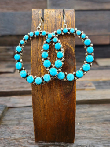 Large Blue Turquoise Cluster Ring by Ella Peter