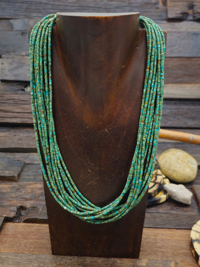 Ten Strand Green Turquoise Heishi Necklace - 21 in.