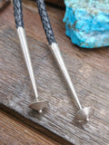Sterling Silver Turquoise Cluster Bolo Tie by Tyler Brown