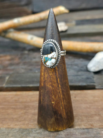 Large Turquoise Cluster Ring by Jeff Largo - Size 6 1/2