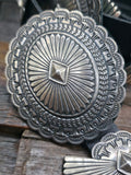 Sterling Silver Concho Belt by Sunshine Reeves - 56 in.