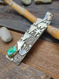 Alex Sanchez Sterling Silver & Turquoise Pendant