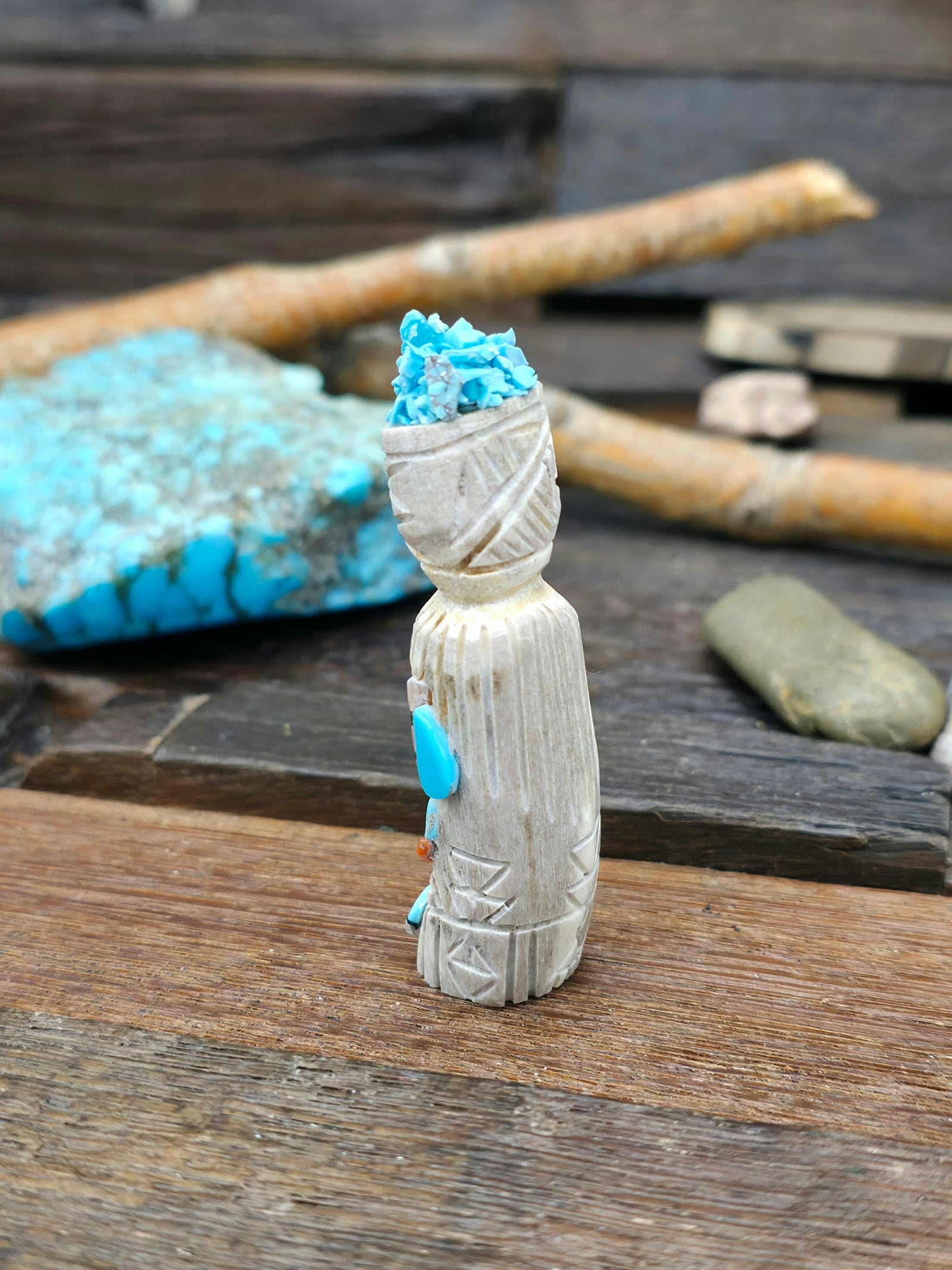 Hand Carved Maiden Fetish by Amory Cecilion
