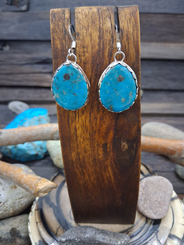 Sterling Silver Disc Bead Earrings by Bryannen Halwood
