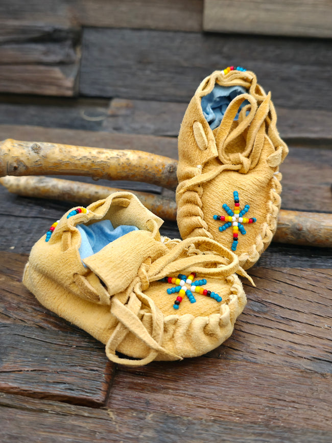 Handmade Infant Moccasins by Felix Ashley