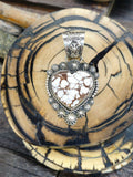 Wild Horse Sterling Silver Heart Pendant by Rosella Paxton