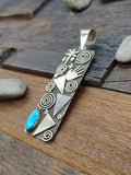 Alex Sanchez Sterling Silver & Turquoise Pendant