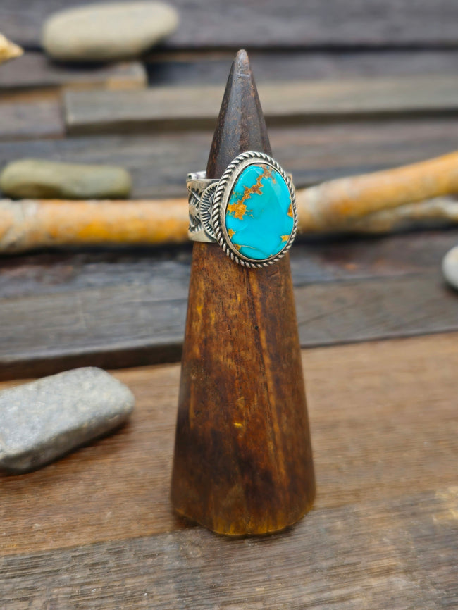 Turquoise Ring by Sunshine Reeves - Size 8 1/2