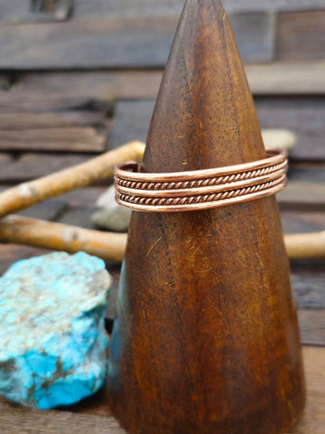 Seven Stone Turquoise Leather Buckle Bracelet