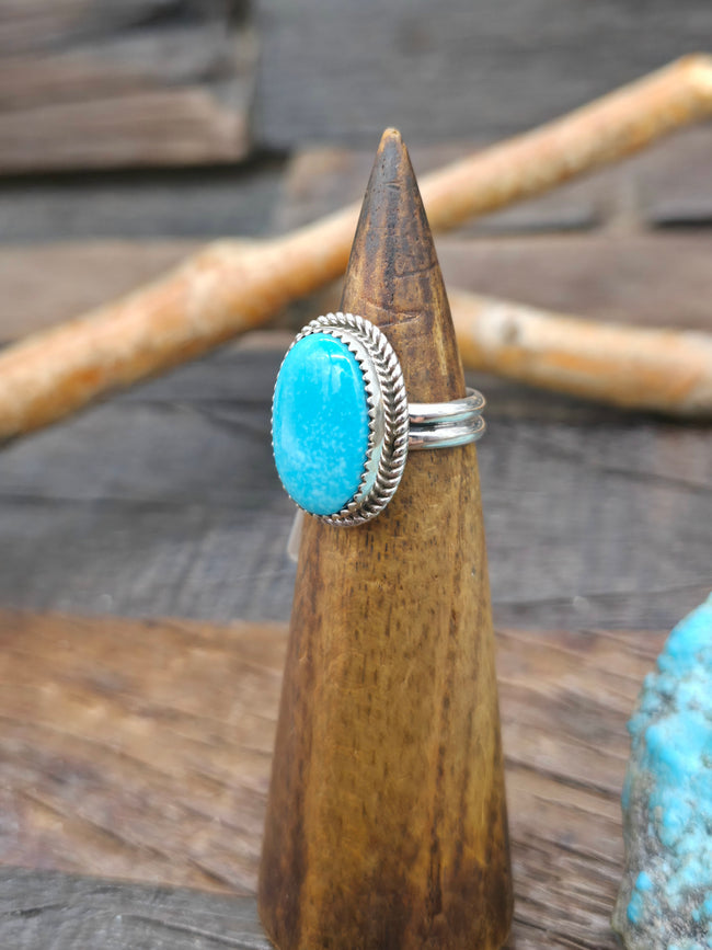 Sterling Silver Turquoise Ring by Randall Enditto - Adjustable