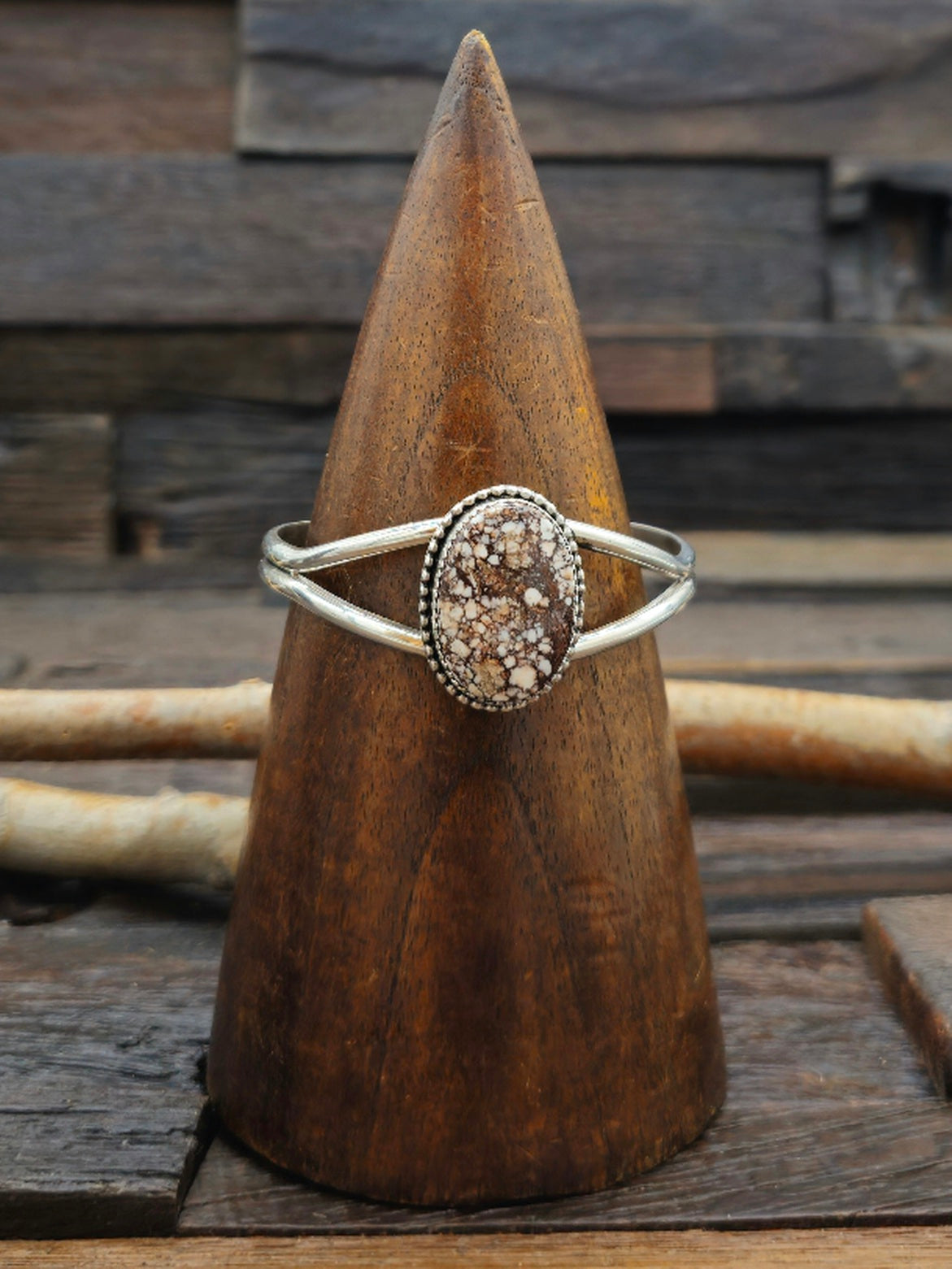 Wild Horse Single Stone Bracelet by Rosella Paxton 6 1/4 in.