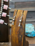 Sterling Silver Pink Conch Shell Squash Blossom Necklace and Earring Set by Phil Garcia - 20 in.