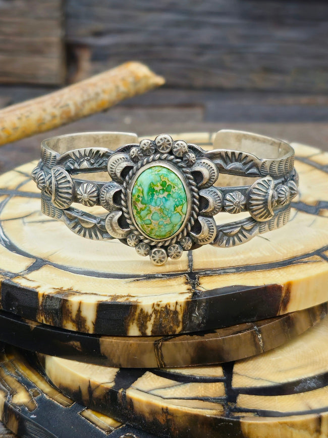 Sonoran Turquoise Bracelet by Gilbert Tom 6 1/2 in