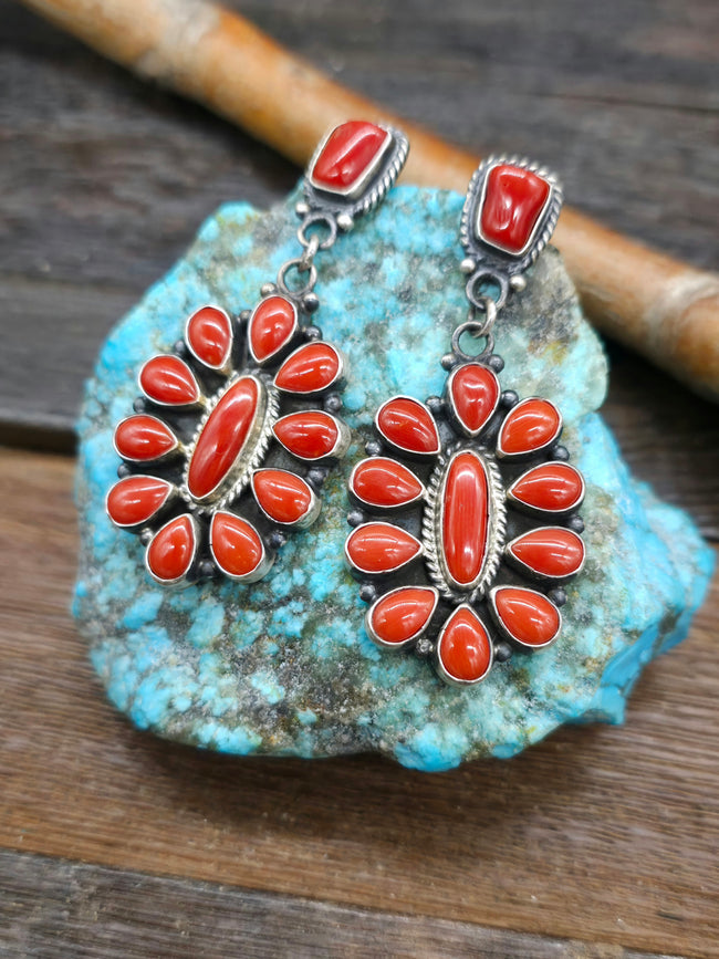 Coral Cluster Earrings by Tyler Brown