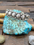 Stamped Sterling Silver Cuff by J. Delgarito - 7 in. with Gap